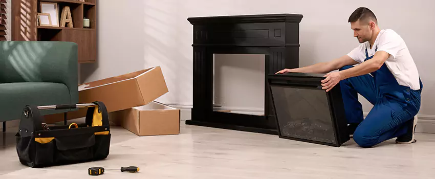 Old Rusted Metal Fireplace Repair And Replacement in Gardner, KS